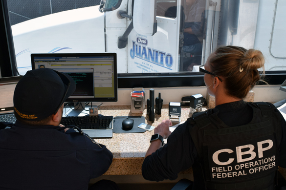 CBP Personnel at Desk