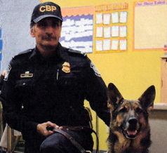 CBP Officer Lopez and Misha