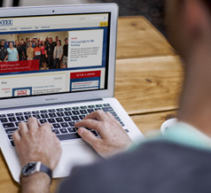 User Logging in to the Site