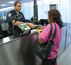 CBP officer with citizen